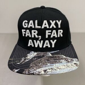 Star Wars Snapback Baseball Cap Wool Blend Star Destroyer & Falcon Graphic Brim